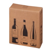 10 Scatole per tre bottiglie Wine Pack 30,5x10,8x36,8cm 222103110