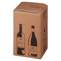 10 Scatole per quattro bottiglie Wine Pack 21,2x20,4x36,8 cm 222103210