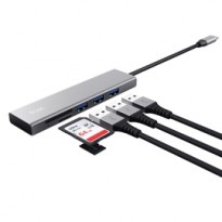 Hub USB-C veloce e lettore di schede-Trust 24191