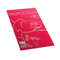 Fogli protocollo A4 Quaxima 1rigo 20fg 80gr Pigna 02322641R