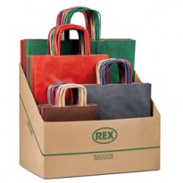 Espositore 100 shopper Allegra colori scuri formati assortiti Sadoch SCNEBBDAR