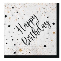 20 tovaglioli in carta 33x33cm Happy Birthday Big Party 74547