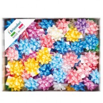 100 stelle nastro liscio 6800 10mmxD5cm colori assortiti primavera Brizzolari 00163399