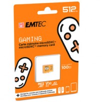 Emtec mSD 512GB UHS I U3 V30 A2 Gaming Arancione ECMSDM512GXCU3G