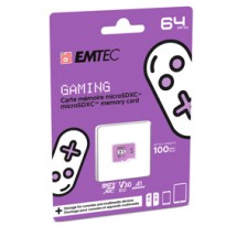 Emtec mSD 64GB UHS-I U3 V30 A1 Gaming Viola ECMSDM64GXCU3G
