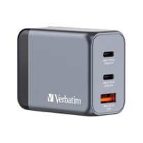 Adattatore da viaggio GNC-65- 2x USB-C PD 65W, 1x USB-A QC 3.0-65W_Verbatim 32201