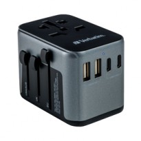 Adattatore da viaggio Verbatim UTA-03 PD30W / QC / 2xUSB / 2xType-C 49545