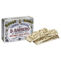 Torronfette da 500gr in scatola regalo di metallo Barbero 1103G