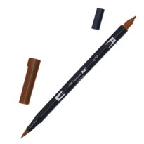 Pennarello Tombow ABT Dual Brush 879 brown PABT-879 - Conf da 6 pz.