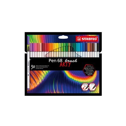 Astuccio 30 pennarelli PEN 68 Brush ARTY Line Stabilo 568/30-21-20