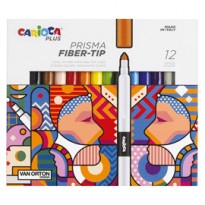 Astuccio 12 pennarelli Prisma colori assortiti Carioca Plus 45205