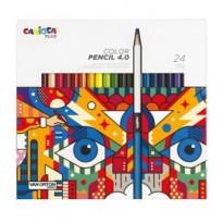 Astuccio 24 matite colorate assortiti Carioca Plus 45203