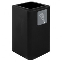 Portaombrelli Cubo 38x38x65cm in acciaio nero Stilcasa PU90F-N06