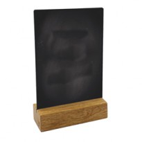 Supporto scrivibile con base in legno massello A6 -10,5x15cm Lebez 81002