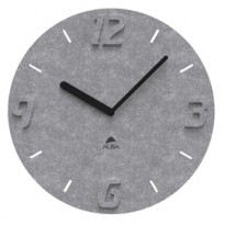 Orologio da parete PET effetto 3D D55cm grigio Alba HORPET G