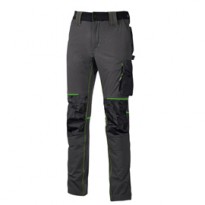 Pantaloni da lavoro Atom taglia L grigio/verde U-power PE145RL-L