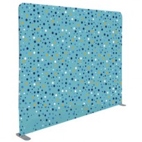 Divisorio in tessuto Wall Decor azzurro/bolle 200xH150cm 1110137