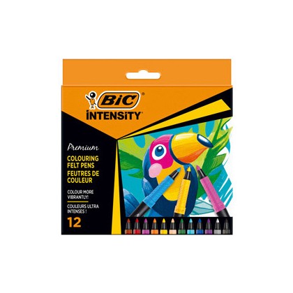 Astuccio 12 pennarelli Intensity Premium colori assortiti BIC 977891